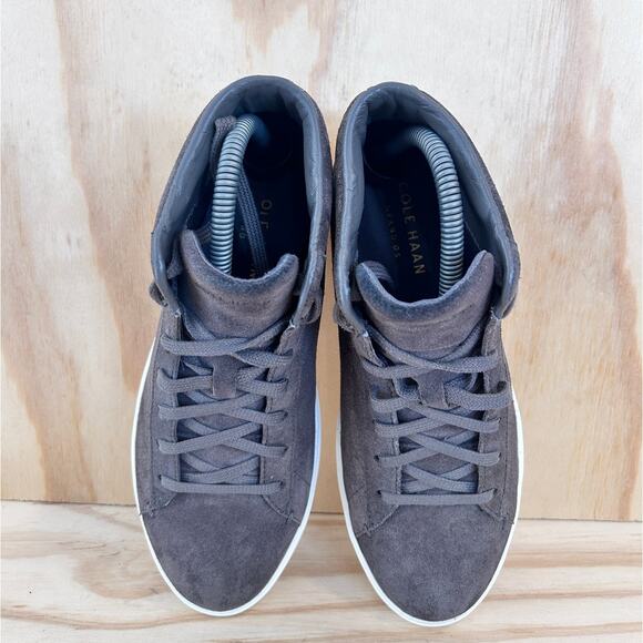 Cole Haan - Grand Crosscourt Hi Top - Sneakers - Gray - Women's - 7.5B - W09740 - Picture 7 of 9